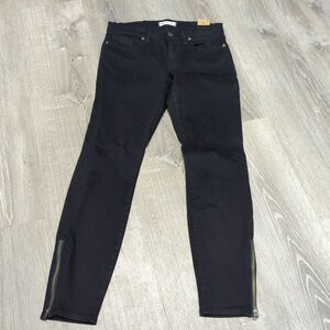 Madewell Skinny Skinny Jeans Ankle Zip Dark Indigo‎ Blue B0626 Womens 28 NWT 485